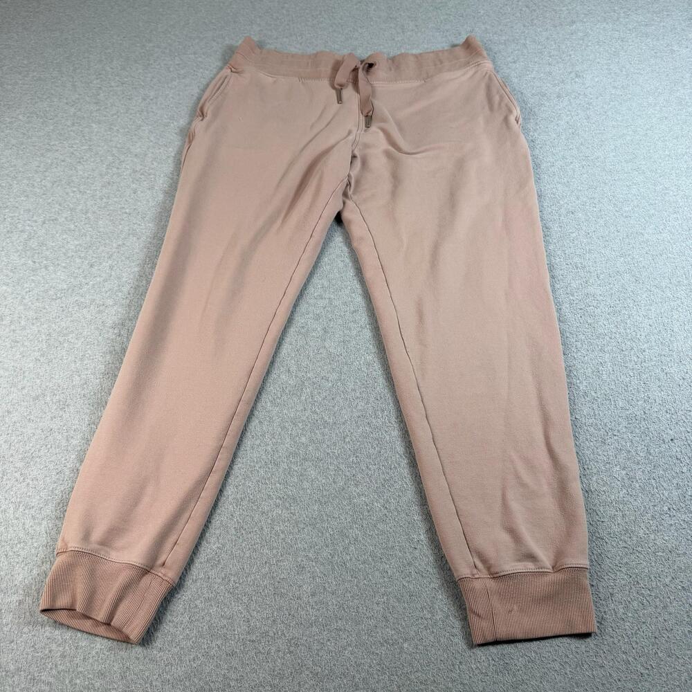 Athleta Balance Jogger Pants Womens XL Tall Pink Fleece Sweatpants Loungewear